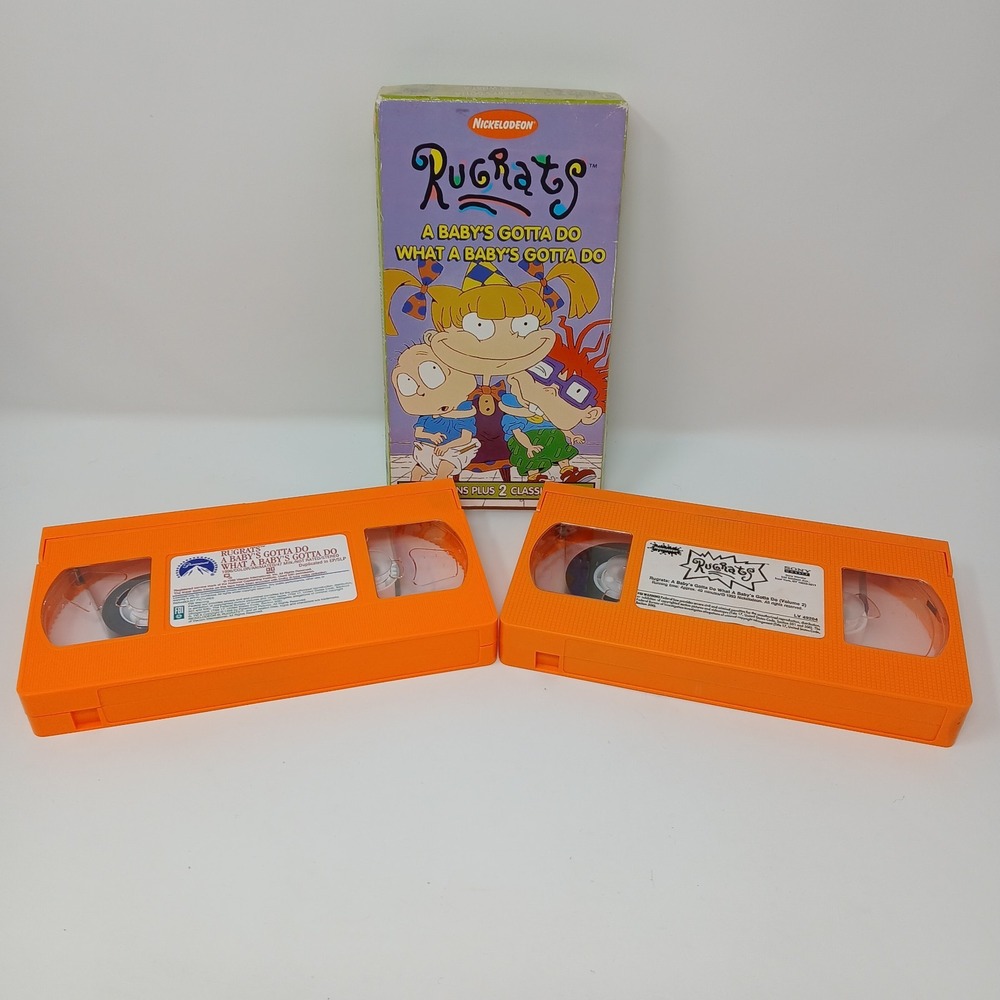 Nickelodeon Rugrats 2 Vhs Lot A Babys Gotta Do What A Baby's Gotta Do & Volume 2